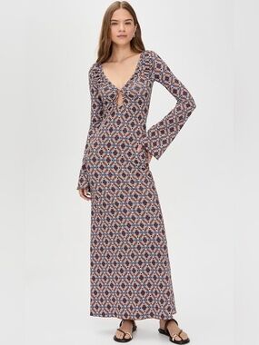 NWT Eywasouls Malibu Diana Bell Sleeve Dress, Size XS